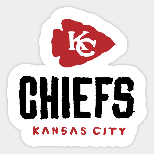 Kansas City Chieeeefs 08 Sticker by Very Simple Graph